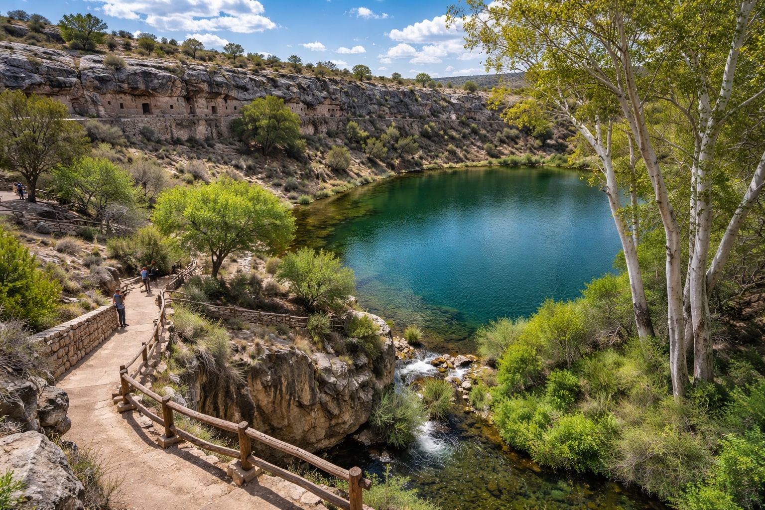 Paths Around the Well