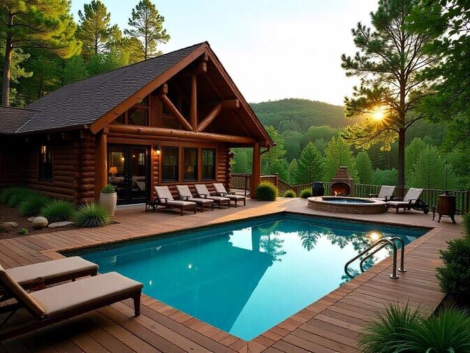 Broken Bow cabins with pool