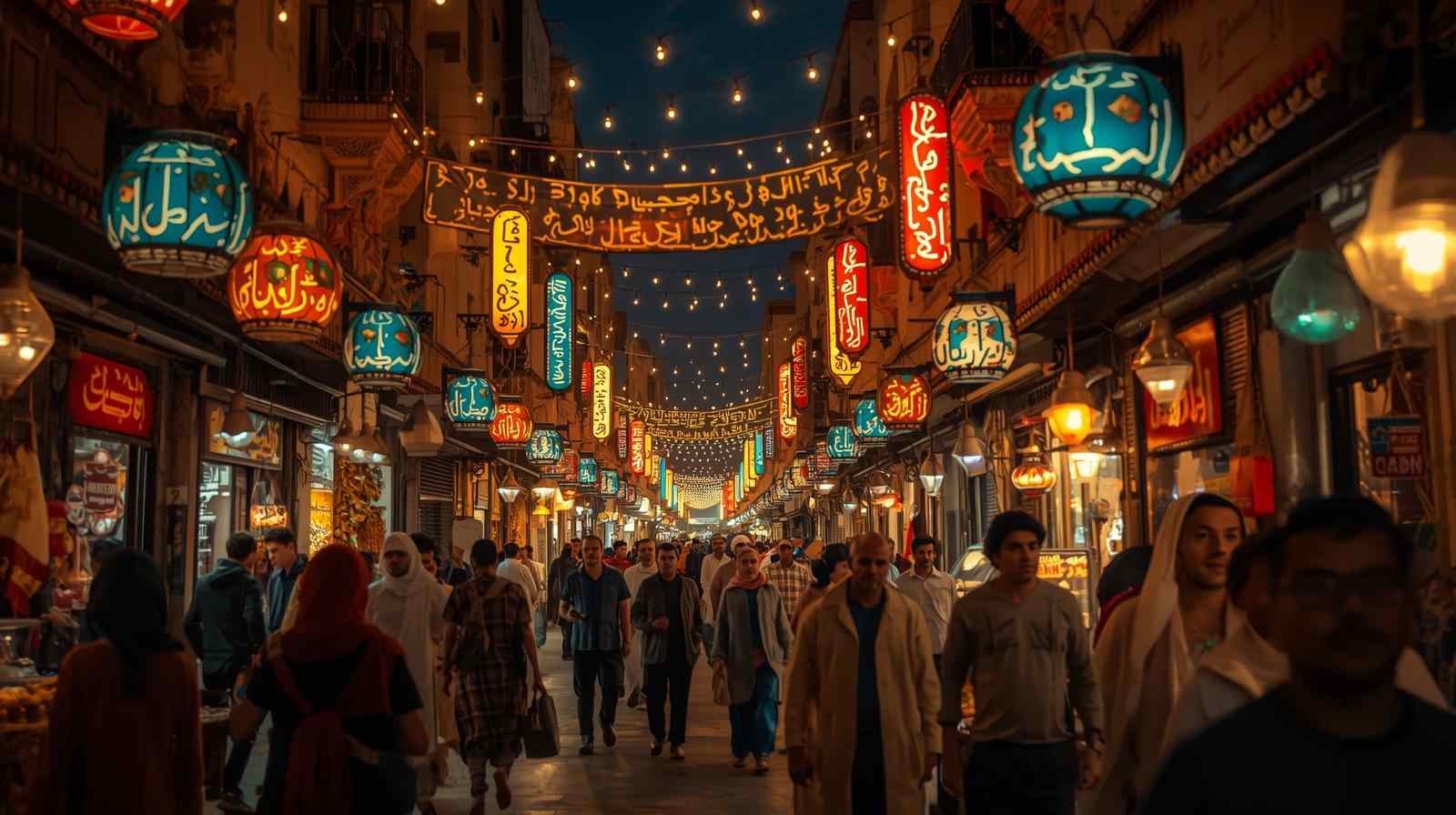 Souq Naif at night