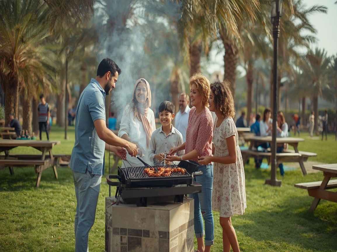 barbecue at Jumeirah Beach Park