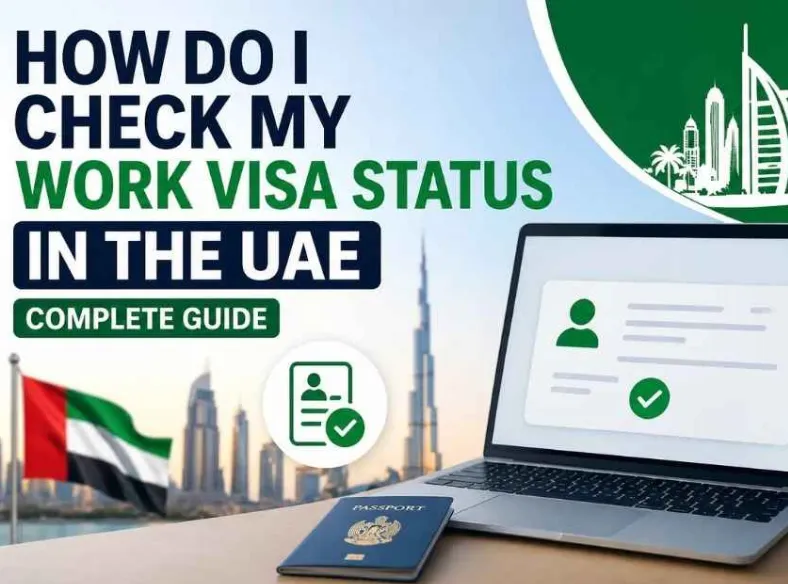 UAE work visa status